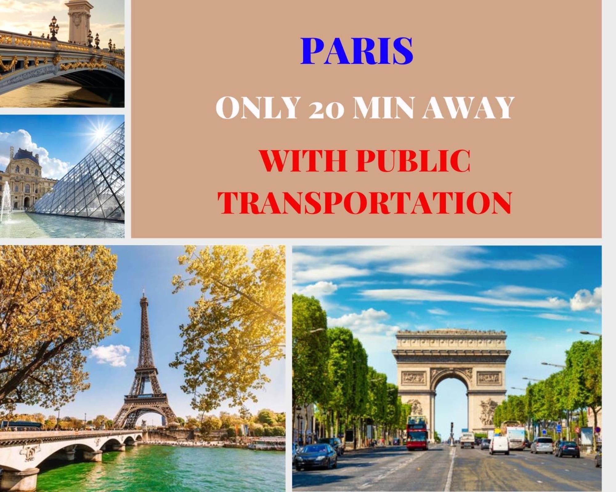 Apartamento L'Eiffel - Self Checking, 20Min From Paris Drancy Exterior foto